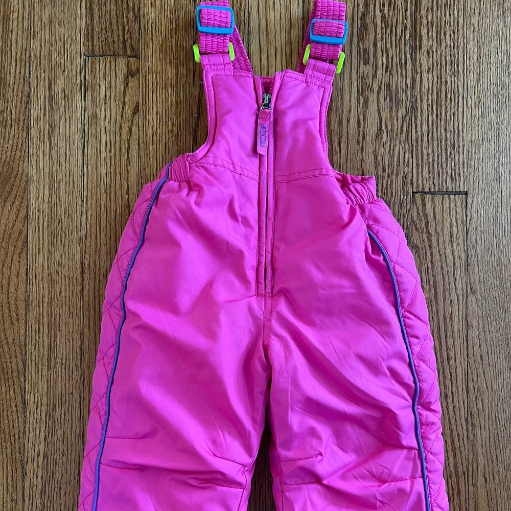 Pacific Trail Girl's Ski Bib Overalls Pink Blue Green Snow Outerwear Kids 12M.